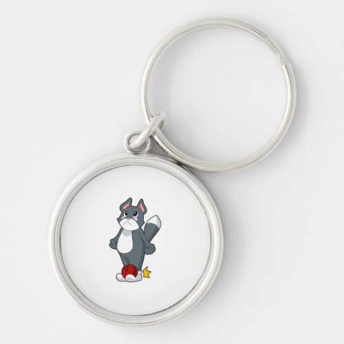 Cat Bowling Bowling ball Keychain