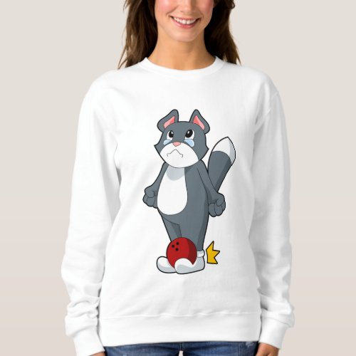 Cat Bowling Bowling ball Sweatshirt