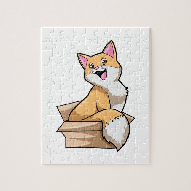 Cat Box Jigsaw Puzzle (Vertical)