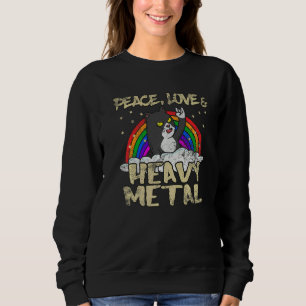 Cat Breeder Metal Rock Music Musician Instrumental Sweatshirt