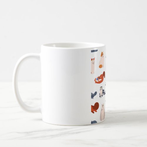 Cat Breeds Pattern Coffee Mug