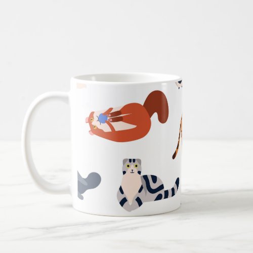 Cat Breeds Pattern Coffee Mug