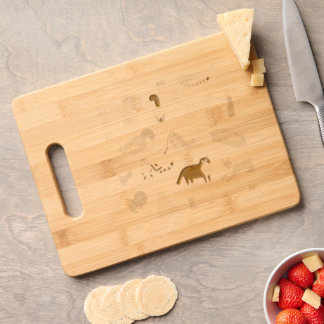 Cat Breeds Pattern Engraved Cutting Board