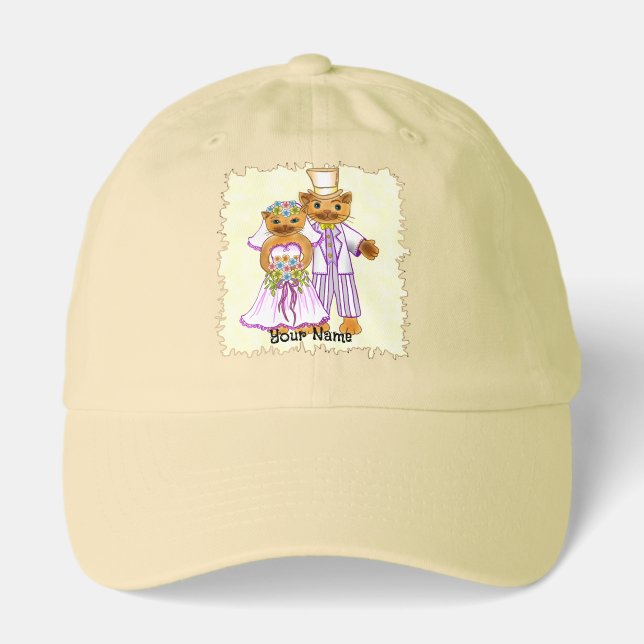 Cat Bride and Groom hats (Front)