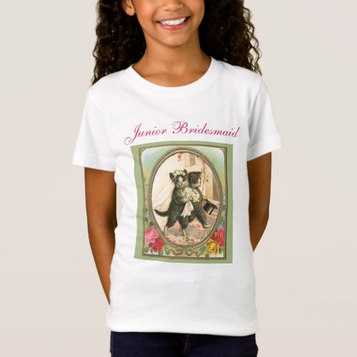 Cat Bride and Groom Wedding Day T_Shirt