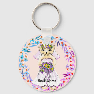 Cat Bride Keychain