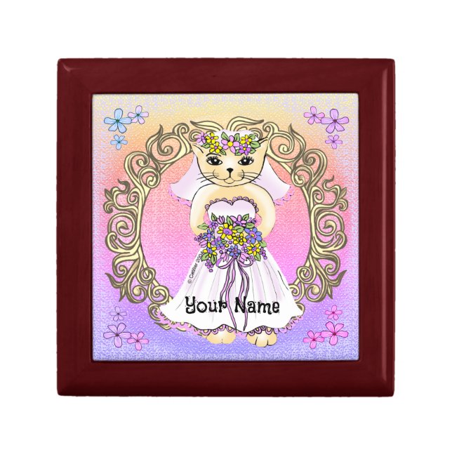 Cat Bride wedding gift box  (Front)
