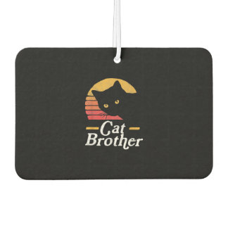 Cat Brother Vintage Style Retro Gift For Cat Lover Air Freshener