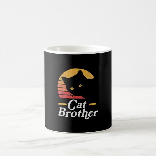 Cat Brother Vintage Style Retro Gift For Cat Lover Coffee Mug
