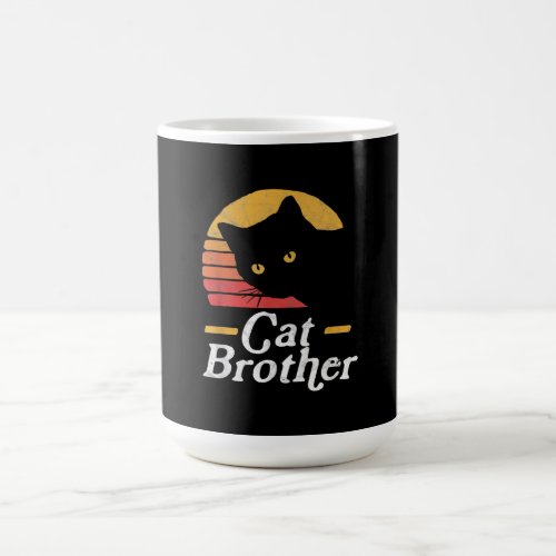 Cat Brother Vintage Style Retro Gift For Cat Lover Coffee Mug