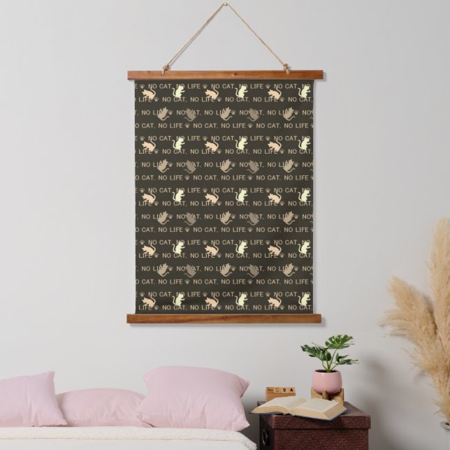 CAT Brown Hanging Tapestry (Bedroom)