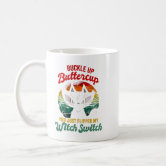 Cat Buckle Up Buttercup Funny Halloween Cat Lovers Espresso Cup, Zazzle