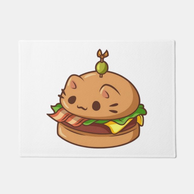 Cat Burger 2 Doormat (Front)