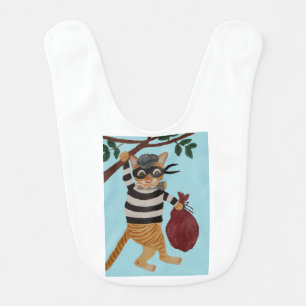 Cat Burglar Baby Bib