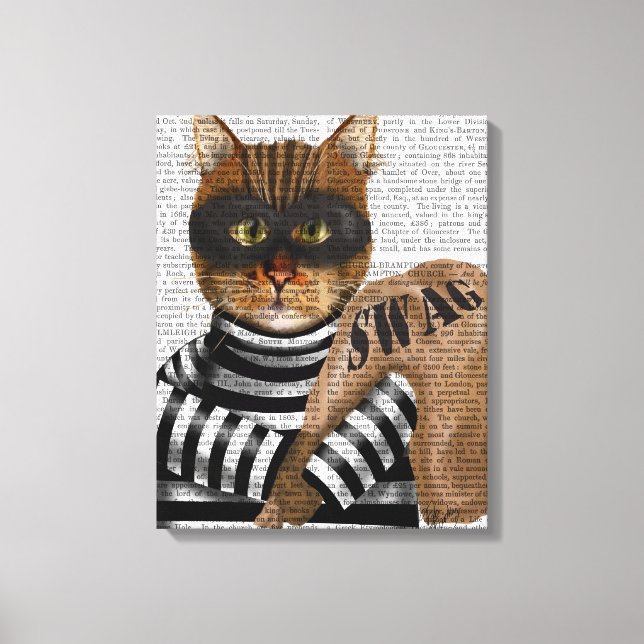 Cat Burglar Canvas Print (Front)