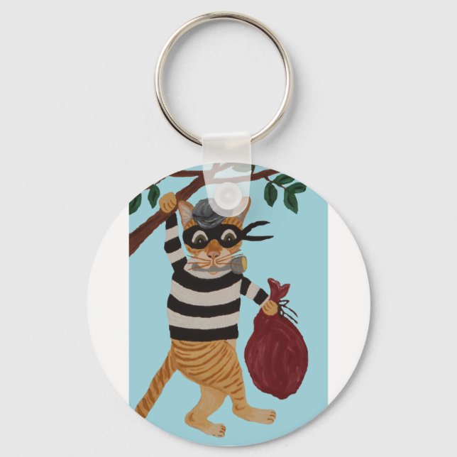 Cat Burglar Keychain (Front)