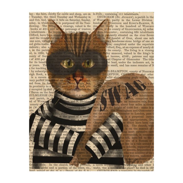 Cat Burglar Wood Wall Decor (Front)