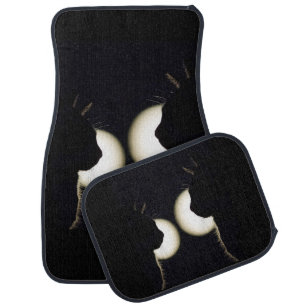 Cat Burglars Spotted Car Floor Mat