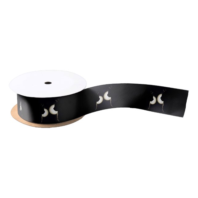 Cat Burglars Spotted Satin Ribbon (Spool)