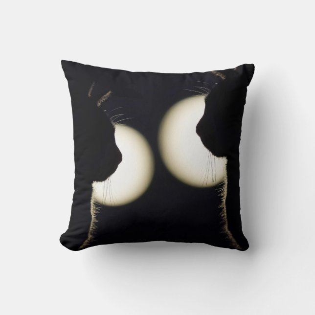 Cat Burglars Spotted Throw Pillow (Front)
