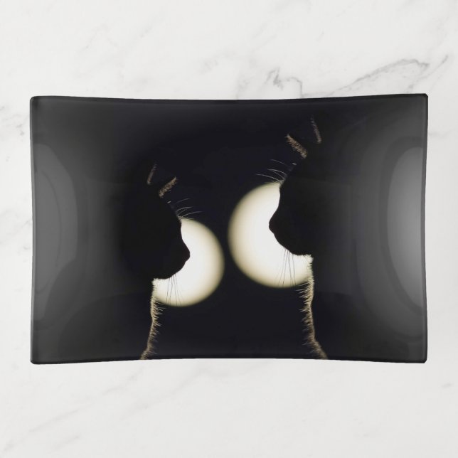 Cat Burglars Spotted Trinket Tray (Front)