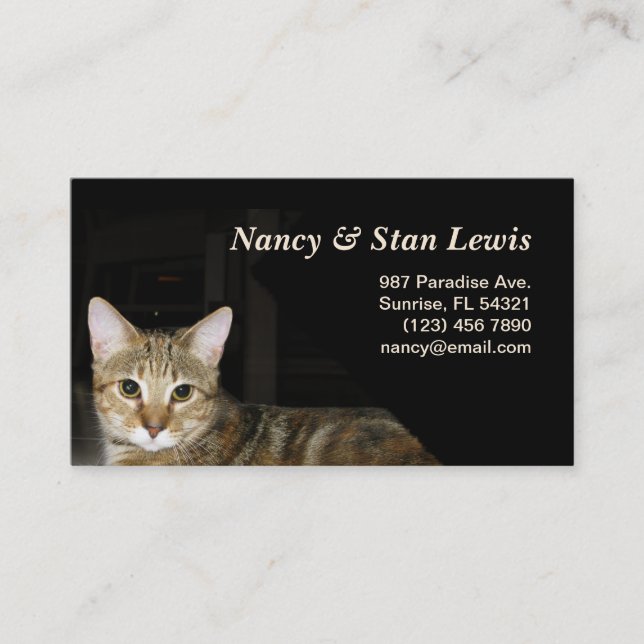 Cat Business Card (Front)