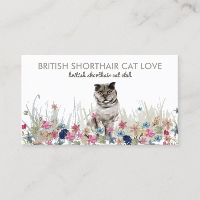 Cat Business Coach Pet Brand Card