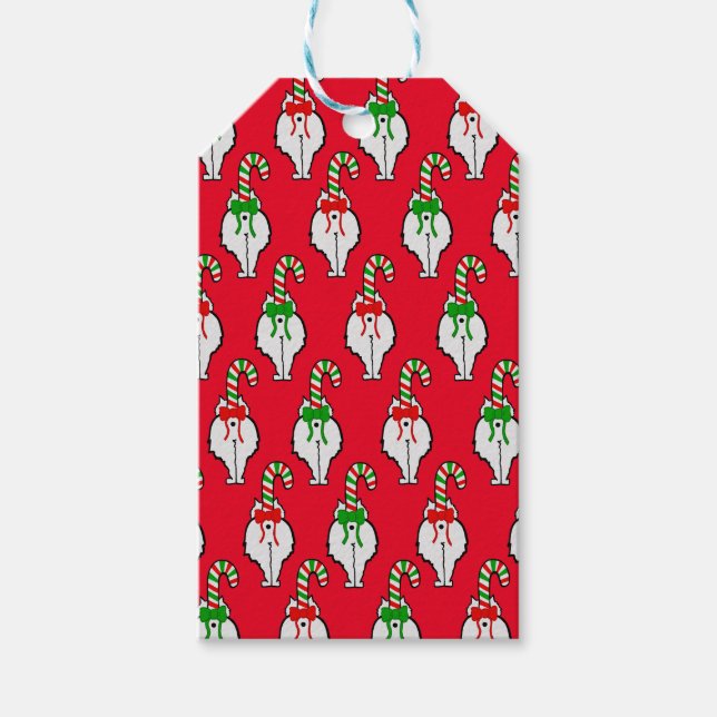 Cat Butt Christmas Gift Tags (Front)
