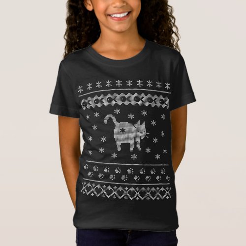 Cat Butt Christmas Winter Holiday Ugly Sweater Pat