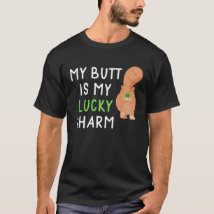 Cat Butt St Paddy s Lucky Green Saint Irish Shamro T-Shirt
