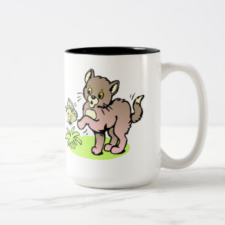 Cat & Butterfly Childrens Mug
