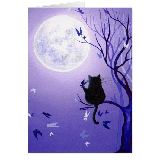 Cat Butterfly Swirl Cards (Front)