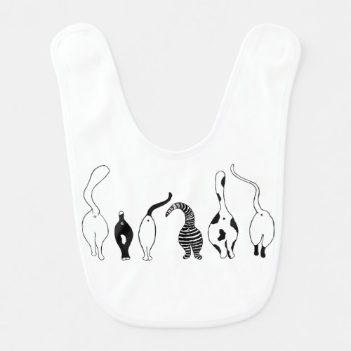 Cat Butts Baby Bib