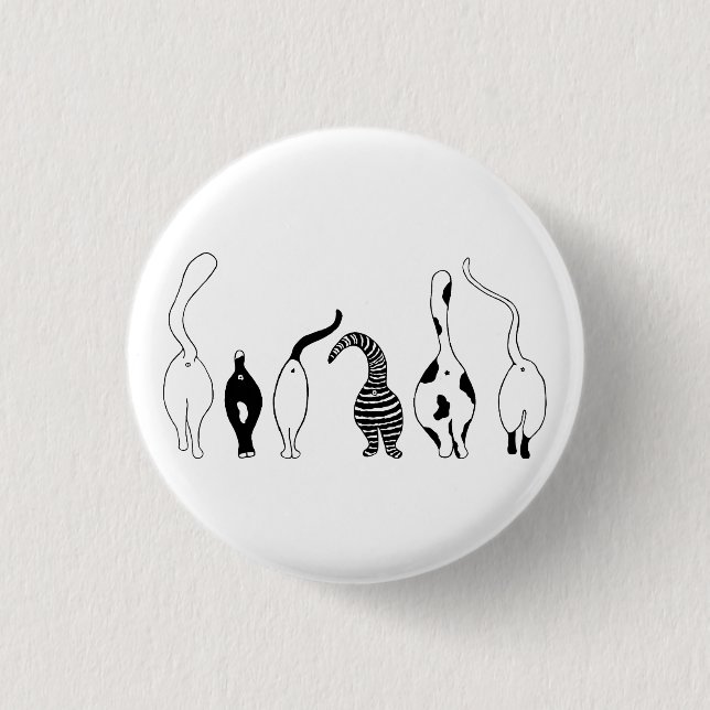 Cat Butts Button (Front)