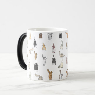 Cat Butts, Crazy Cat Lady, Kitten Butts, Funny Cat Color Morph Mug
