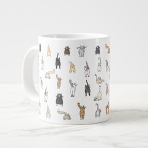 Cat Butts, Crazy Cat Lady, Kitten Butts, Funny Cat Giant Coffee Mug