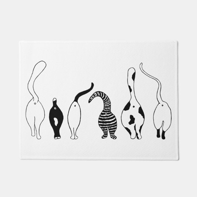 Cat Butts Doormat (Front)