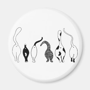 Cat Butts Magnet