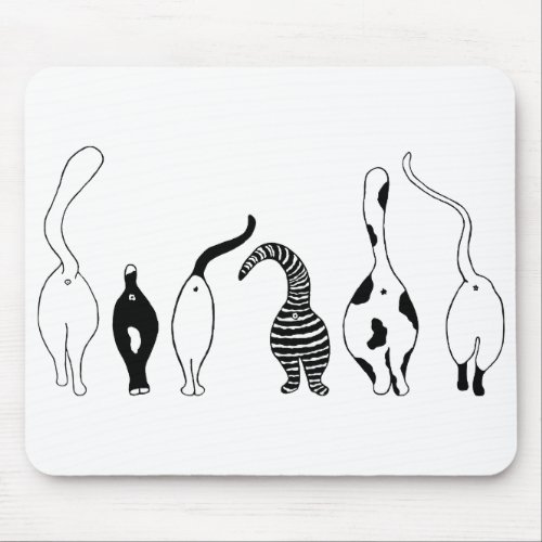 Cat Butts Mouse Pad
