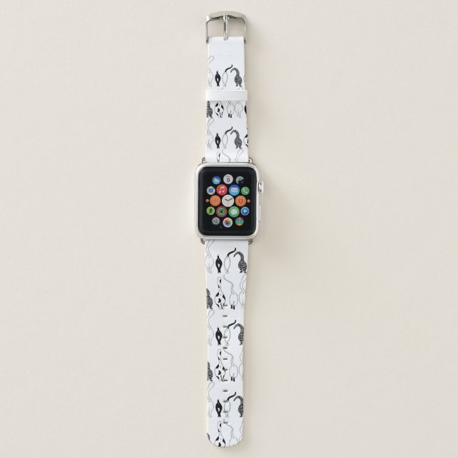 Cat Butts Pattern Apple Watch Band (Front)