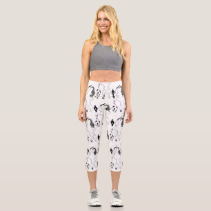 Cat Butts Pattern Capri Leggings