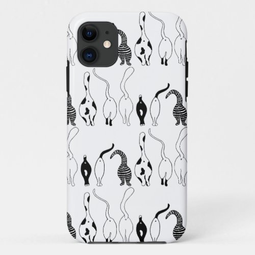 Cat Butts Pattern iPhone 11 Case