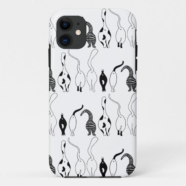 Cat Butts Pattern Case-Mate iPhone Case (Back)