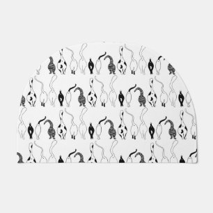 Cat Butts Pattern Doormat