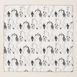 Cat Butts Pattern Scarf<br><div class="desc">A repeating pattern of six cats showing off their cute butts.</div>