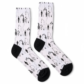 Cat Butts Pattern Socks