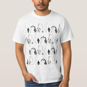 Cat Butts Pattern T-Shirt