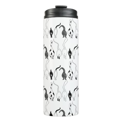 Cat Butts Pattern Thermal Tumbler