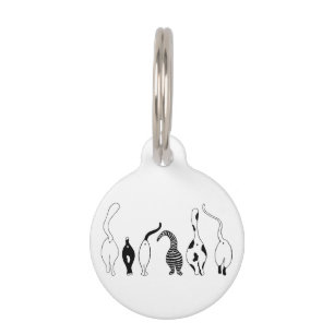 Cat Butts Pet ID Tag