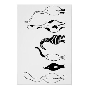 Cat Butts Poster